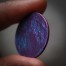 TRUE MOON BLURPLE DREAM (small) Niobium Multicolor Coin Round High relief 3D effect 
